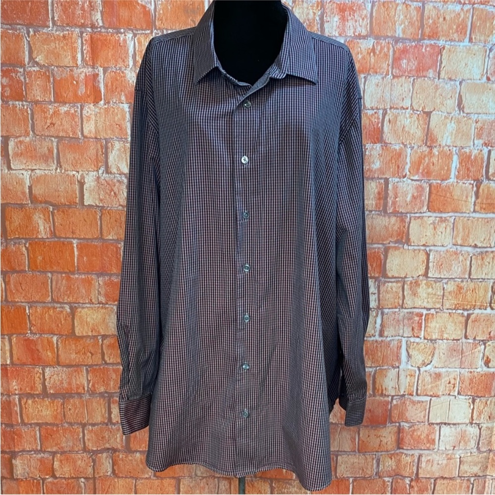 Men's Apt. 9‎ Black and Red Checkered Button Down Shirt